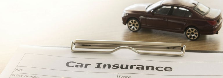 Car Insurance Form with toy car